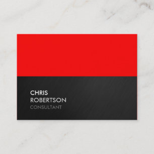 Chubby Gris Rouge Attractif Carte de visite Chic