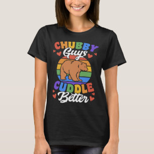 Chubby Guys Cuddle Better Gay Grizzly Bear Pride M T-Shirt