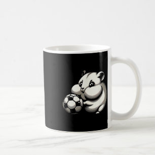 Chubby Hamster With Soccer Ll Cartoon Kawaii Coffee Mug