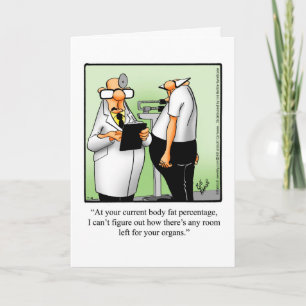 Chubby Hubby "The Gym" Humour Greeting Card