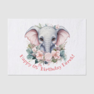 Chubby kid's birthday tissue paper