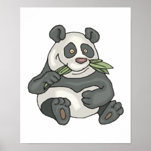 chubby little panda bear poster