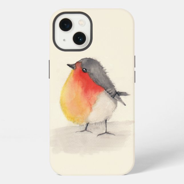 Chubby Little Robin iPhone Case (Back)