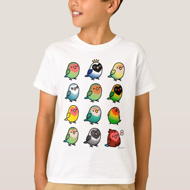 Chubby Lovebirds T-Shirt (Front)