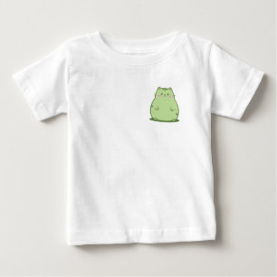 Chubby Matcha Green Kitty Baby T-Shirt