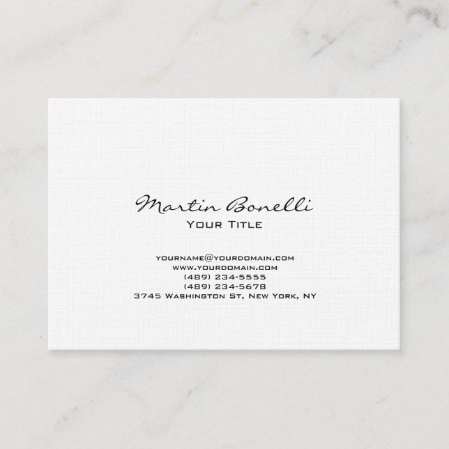 Chubby moderne Carte de visite moderne design (Devant)