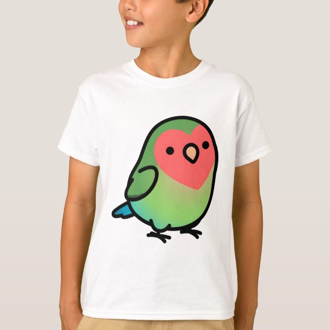 Chubby Peach-faced Rosey Lovebird T-Shirt (Front)