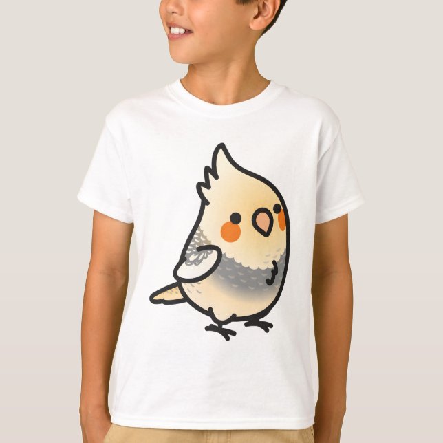 Chubby Pearl-Pied Cockatiel T-Shirt (Front)