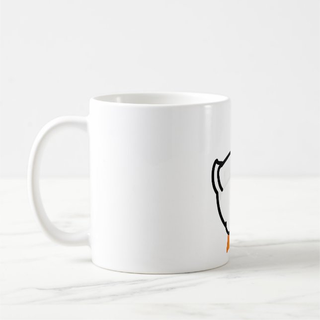 Chubby Peking Duck Coffee Mug (Left)