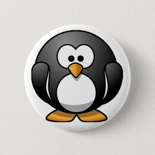Chubby Penguin 2 Inch Round Button