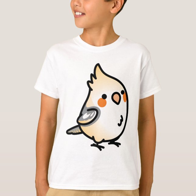 Chubby Pied Cockatiel T-Shirt (Front)