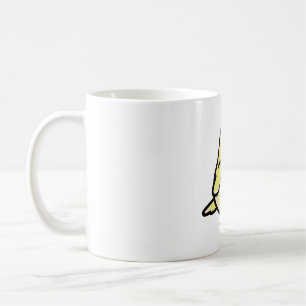 Chubby Pied Dark American Peach-faced Lovebird Coffee Mug