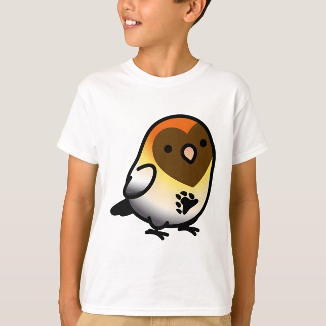Chubby Pride Bear LGBT+ Lovebird T-Shirt (Front)