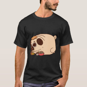 chubby pug eating Classic T-Shirt 886