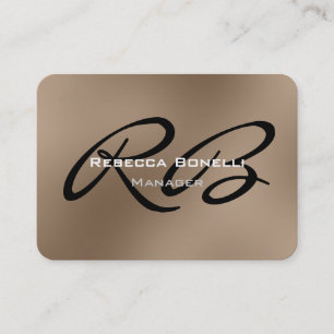 Chubby Rounded Corner Manager Business Card