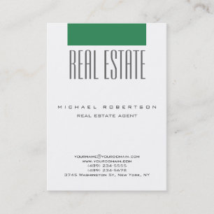 Chubby Sea Green White Clean Agent Carte de visite