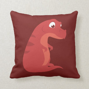 Chubby T-Rex Throw Pillow
