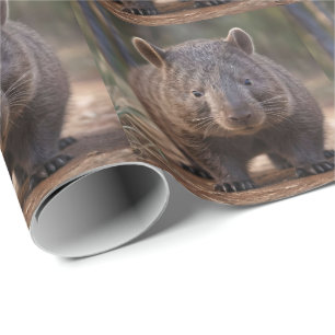 Chubby The Australian Wombat,  Wrapping Paper