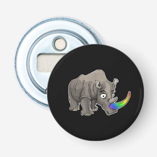 Chubby Unicorn Rhino Funny Cute Adorable Animal Bottle Opener