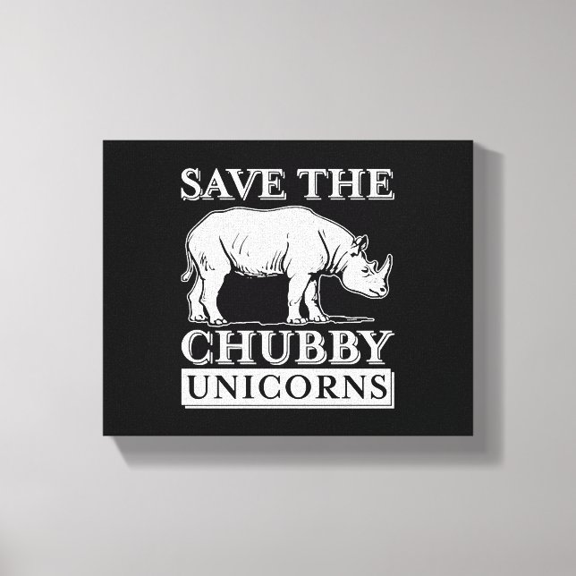 Chubby Unicorns         Canvas Print (Front)