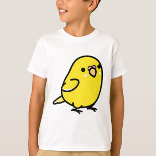 Chubby Yellow Lutino Budgie Parakeet T-Shirt