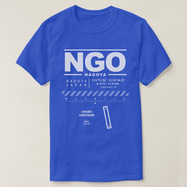 Chubu Centrair International Airport NGO T-Shirt (Design Front)