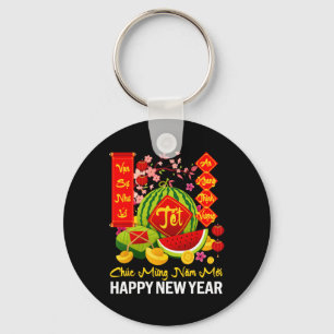 Chuc Mung Nam Moi Happy Lunar New Year Vietnamese Keychain