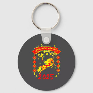 Chuc Mung Nam Moi Happy Vietnamese Lunar New Year  Keychain