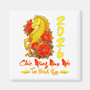 Chuc Mung Nam Moi Tet Binh Ngo Vietnamese Year Hor Magnet