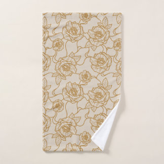 Chuchotements de Rose, Motif Floral à Lignes Éléga