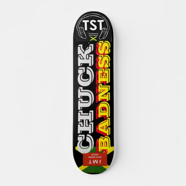 CHUCK BADNESS JMT Skateboard, 7¾" Deck Skateboard (Front)