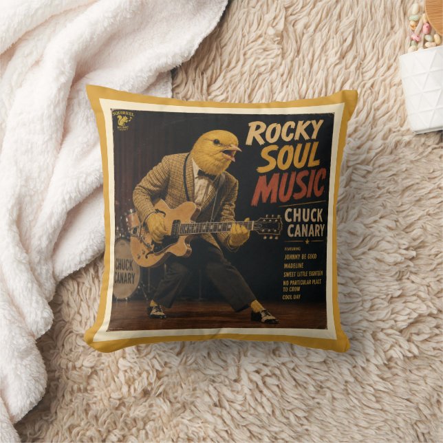 Chuck Canary Album: a Parody Throw Pillow (Blanket)