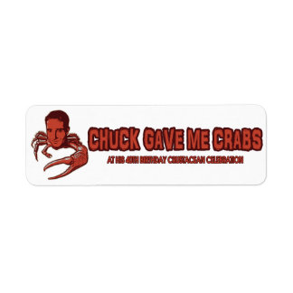 Chuck m'a donné des crabes Étiquette