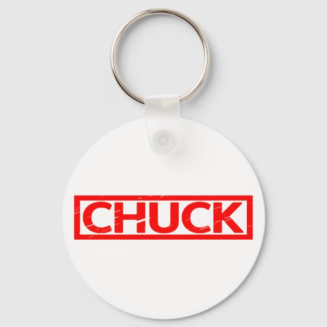 Chuck Stamp Keychain (Front)