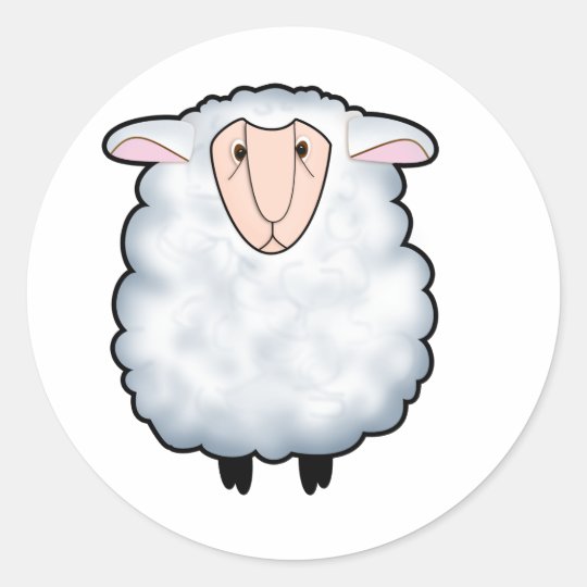 Chuck the Sheep Classic Round Sticker