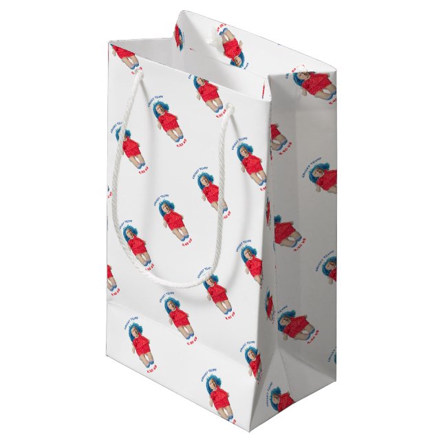 Chucky Donald Trump Doll Small Gift Bag (Front Angled)