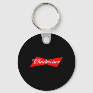 Chudweiser Funny Beer Drinking Humour Keychain