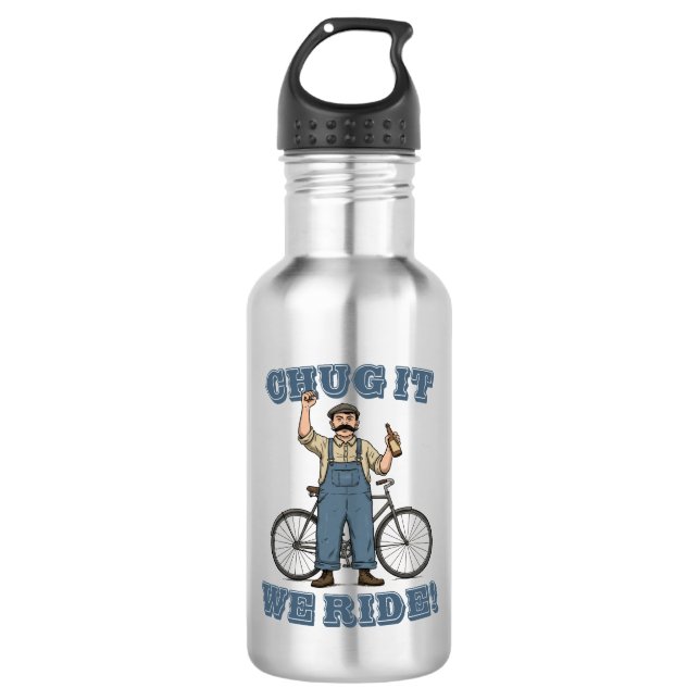 Chug It We Ride Cycling 532 Ml Water Bottle (Front)