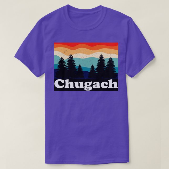Chugach Alaska Retro T-Shirt (Design Front)