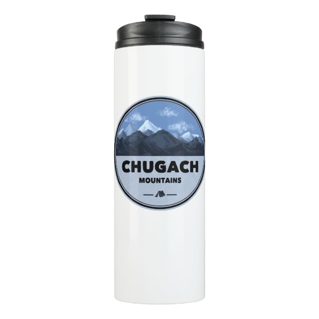 Chugach Mountains Alaska Camping Thermal Tumbler (Front)