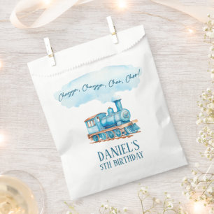 Chugga Choo Choo Vintage Train Birthday Party Favour Bag