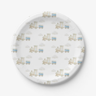 Chugga Chugga Train Birthday Paper Plate