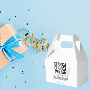 Chugga Chugga Two Two   2nd Birthday   Balloons Favor Box