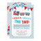 Chugga chugga two two train birthday invitation