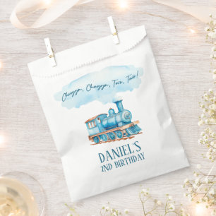 Chugga Two Two Choo Choo Train 2nd Birthday Party Favour Bag
