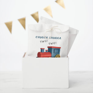 Chugga Two Two Train Second Birthday Favour Bag