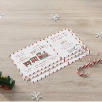 Chugga Two Two Winter Train Ticket Second Birthday