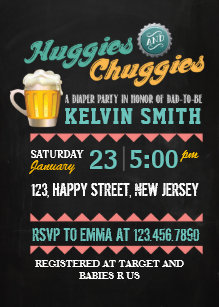 Huggies And Chuggies Invitations Announcements Zazzle Ca