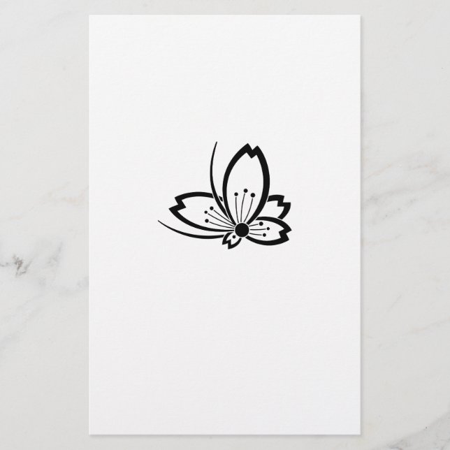 Chuin Sakura Tobi Butterfly Stationery (Front)