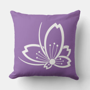 Chuin Sakura Tobibutterfly Throw Pillow